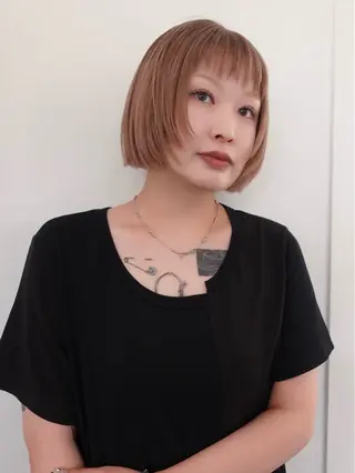 ミディアム カラー ヘアアレンジ mina 🌷のヘアスタイル