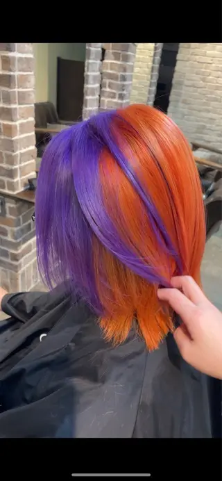 ミディアム カラー ACROあべの店所属・艶カラー/インナー /グラデ/大西小百合のヘアスタイル