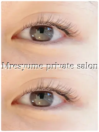 マツエク・マツパ Mresyume MAYUのマツエク・マツパデザイン