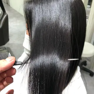 ロング カラー パーマ ムトウセイマ/艶髪 /艶ケアWブリーチのヘアスタイル