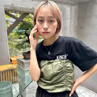 ミディアム カラー mood tatemachiのヘアスタイル