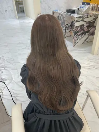 ロング カラー ヘアアレンジ maoブリーチ無し 似合わせカラーのヘアスタイル