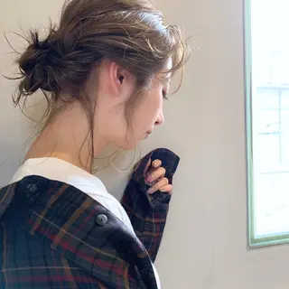 ミディアム ヘアアレンジ 上川 美幸のヘアスタイル