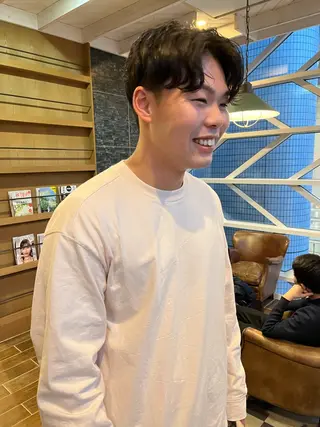 パーマ メンズ 松野 心音のヘアスタイル