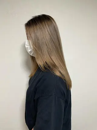 セミロング 艶髪カラー& トリートメント　松村のヘアスタイル