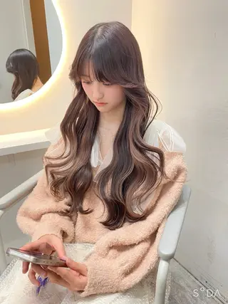 ロング 韓国/レイヤー/艶髪 ルキアのヘアスタイル