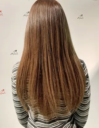ロング カラー パーマ マルナ本店 ペコのヘアスタイル