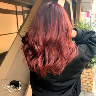 ロング カラー 学割 悟 韓国風艶髪縮毛矯正のヘアスタイル