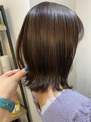 ミディアム louwe 武藤幸世のヘアスタイル