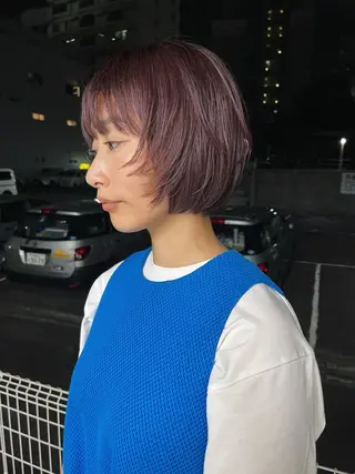 ショート メンズハイトーン/栄 /イトウタケルのヘアスタイル