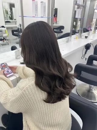 カラー 透明感溢れる💕 韓国風スタイル💕のヘアスタイル
