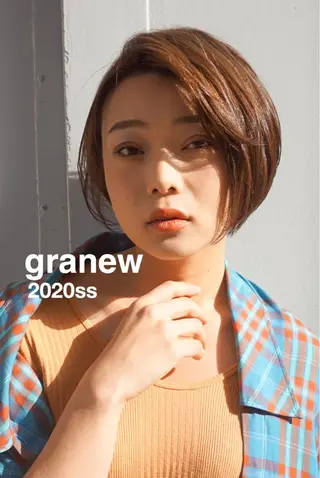 ショート カラー パーマ ヘアアレンジ granew所属・美艶ボブ 石井一成のヘアスタイル