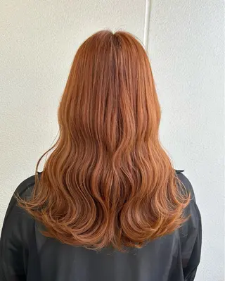セミロング カラー 《暖色/韓国hair 》🇰🇷桑原ユキネのヘアスタイル