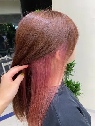 ロング カラー 🪼かえで🪼臼井 カラー/縮毛矯正のヘアスタイル
