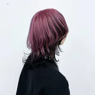 ミディアム カラー ヘアアレンジ 大橋 拓巳のヘアスタイル