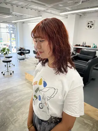 カラー 酒井 美里のヘアスタイル