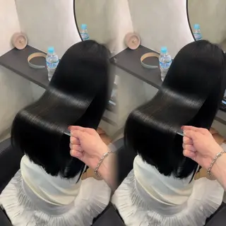 ロング ヘアアレンジ 新宿 /髪質改善/ 縮毛矯正/ヒュウガのヘアスタイル