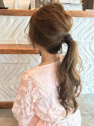 ロング ヘアアレンジ 神野 雅樹のヘアスタイル