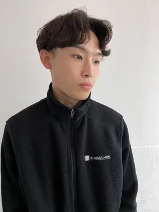 ミディアム パーマ メンズ メンズスタイリスト リュウジのヘアスタイル