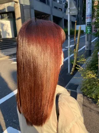 ロング カラー パーマ ヘアアレンジ 髪質改善/縮毛矯正 艶カラー/珠聡のヘアスタイル