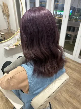 ミディアム カラー Risa🐈⬛/ グレージュ/透明感のヘアスタイル