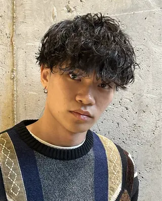 ショート パーマ FREAK BARBER SHOP河原町三条店所属・本多 伸丞のヘアスタイル