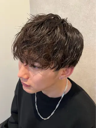 ミディアム パーマ メンズ メンズ指名No.1/ パーマ特化/白木壱崇のヘアスタイル