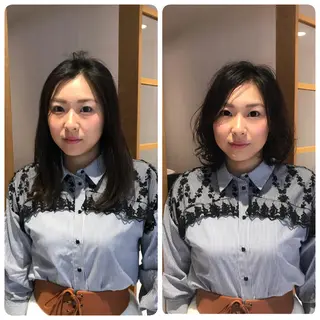 ミディアム パーマ 高橋 昭雄のヘアスタイル