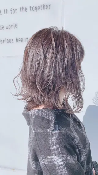 ミディアム カラー 前原 正弥のヘアスタイル