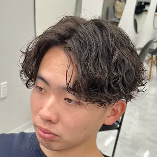 ショート パーマ メンズ メンズカット/波巻き TAKUMAのヘアスタイル
