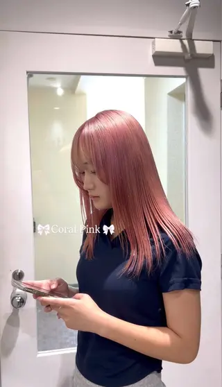 セミロング 🤍カラーモデル募集 紗愛‎🤍のヘアスタイル