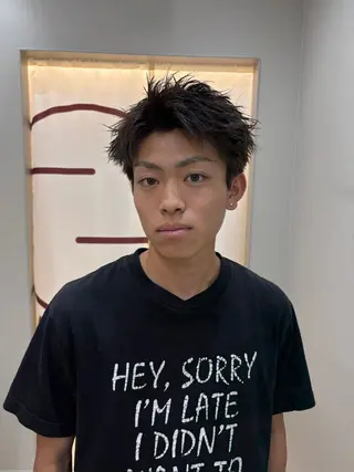 ショート パーマ メンズ STAND博多所属・⛽️STAND 博多⛽️のヘアスタイル