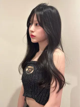 ロング カラー 京都韓国ヘア🇰🇷 /髪質改善/透カラーのヘアスタイル