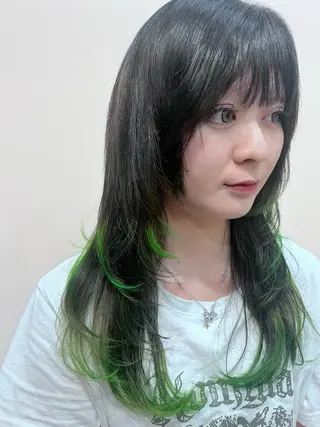 ロング カラー VISAGE Quon所属・中原 元のヘアスタイル