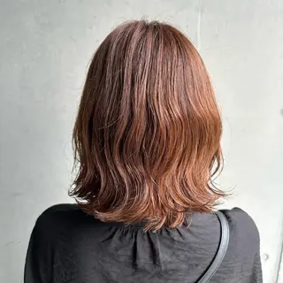 ミディアム カラー パーマ インナーカラー指名 No.1菊池柊真のヘアスタイル