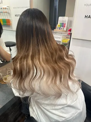ロング 横浜Lapisあゆみ 艶髪/シールエクステのヘアスタイル