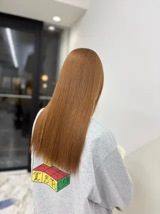 ロング Haruna/河原町 ハイトーン🤍のヘアスタイル