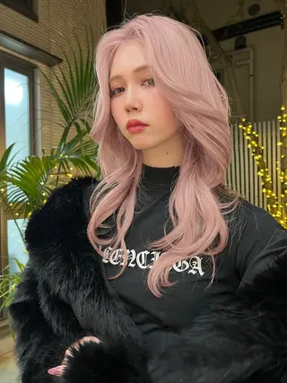 ロング カラー belle 表参道 terrace所属・抜きっぱなしブロンド /ハイトーン/カナタのヘアスタイル