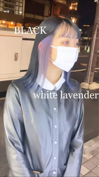 ミディアム カラー Selenehair 三条本店のヘアスタイル