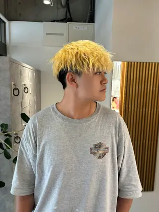 ショート カラー パーマ メンズ メンズ＆スパ特化 takumiのヘアスタイル