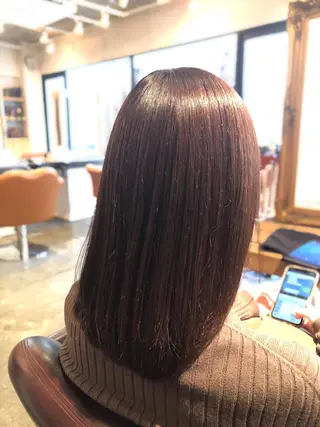 ミディアム 韓国風カット/ 髪質改善 黒崎のヘアスタイル