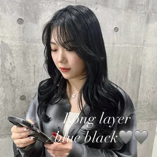 ロング 韓国𝐻𝑎𝑖𝑟 🇰🇷🖤ジアのヘアスタイル