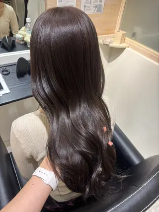 セミロング カラー 藤林 かづき🪽のヘアスタイル