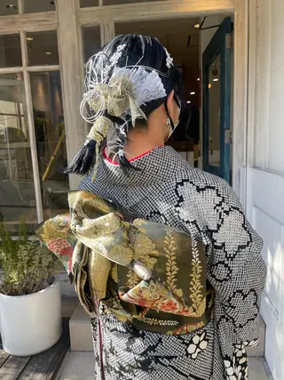 ヘアアレンジ ホンダリサコ 透明感カラー/ボブのヘアスタイル