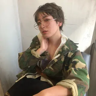 ショート カラー ショート/ボブ専門 宮脇美奈/南船場のヘアスタイル