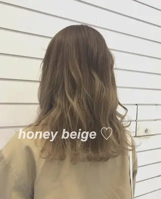 セミロング カラー 池袋/透明感カラー 🎀Yuri🎀のヘアスタイル