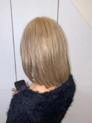 ショート ゆぴ☾‪/推しカラー /ハイトーンのヘアスタイル