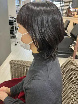 ミディアム ママ美容師 ＊ヒマワリのヘアスタイル