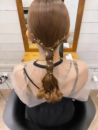 ヘアアレンジ 🌟アレンジが似合う カラー🌟Rumiのヘアスタイル