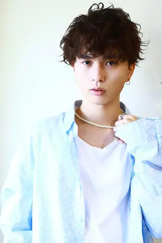 ショート メンズ カラー パーマ N° il duca 札幌のヘアスタイル